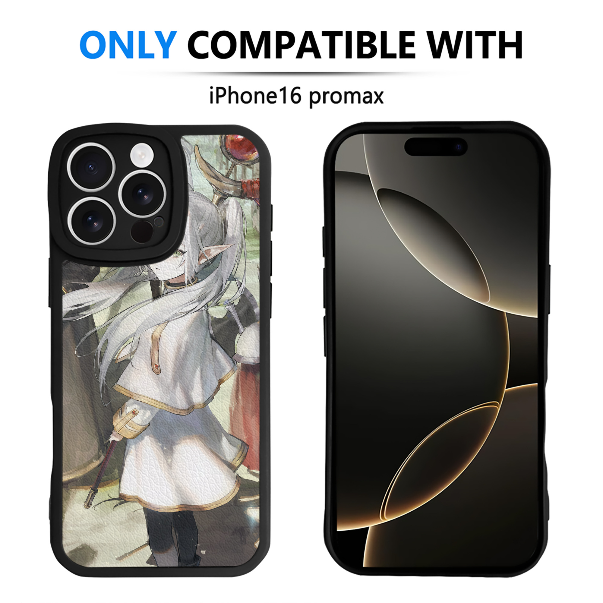 （画像用） 葬送のフリーレン Frieren 【iPhone 16シリーズ対応】シリコンスマホケース（レザー調） 材質：シリコン